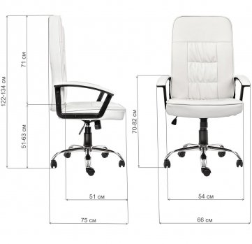 Компьютерное кресло Bravo белое