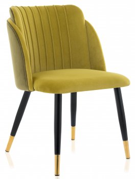 Стул на металлокаркасе Orly khaki / green