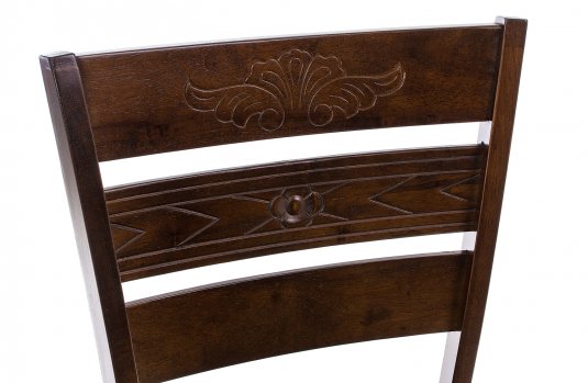 Стул Simol темно-коричневый / коричневый