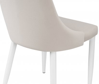 Стул на металлокаркасе Kora white / beige