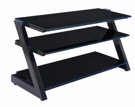 ТВ-тумба Зетка 100 см стекло черное