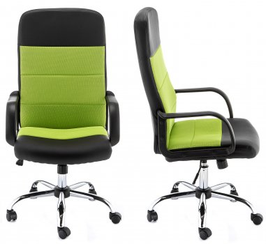 Компьютерное кресло Prosto черное / зеленое