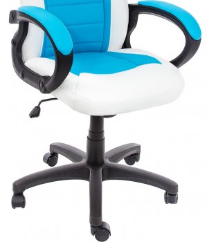 Компьютерное кресло Kadis светло-синее / белое
