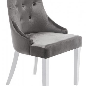 Стул Elegance white / fabric grey